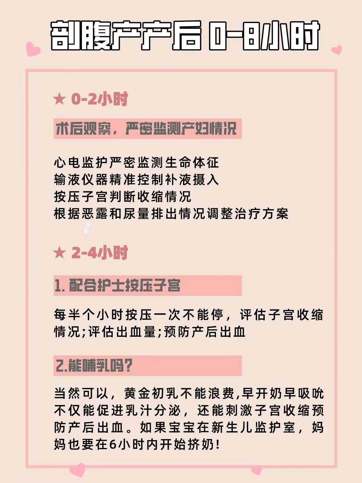 生娃前后必须知道的事|刨腹产产后时间表...