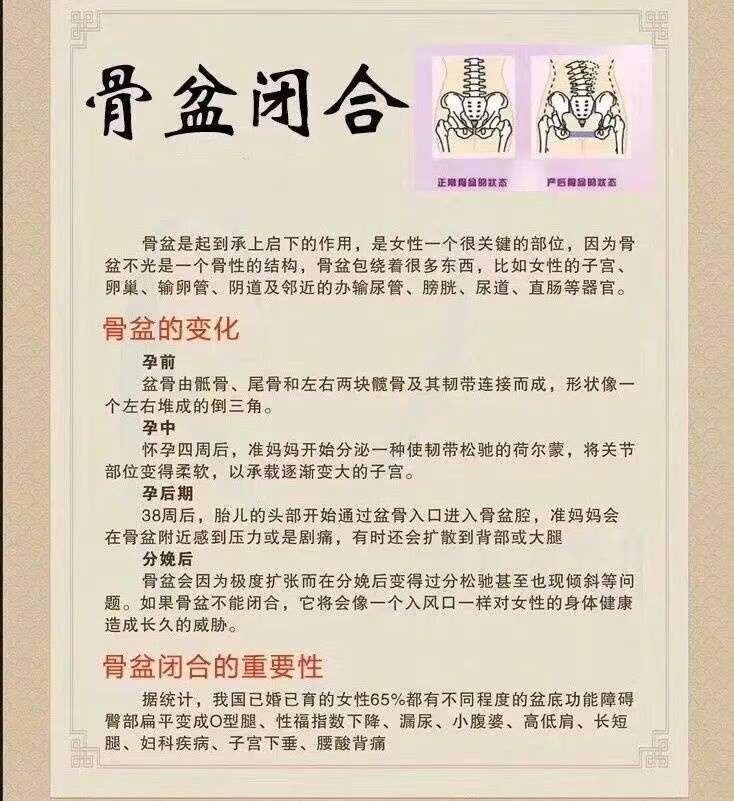 产后盆骨骨盆闭合修复